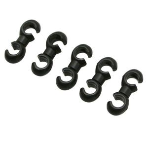 154886-bag-of-5-brake-derailleur-sheath-clips-fibrax-black-one-size