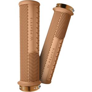 pgm-knl-thk-gum-bike-handles-peaty-s-monarch-knurl-brown-32-34-mm
